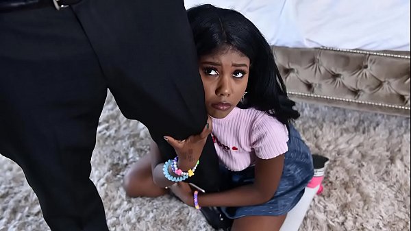 Black babysitter gets caught masturbating – black porn