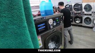 Thickumz- Big Booty Ebony Flashes and Fucked in Public