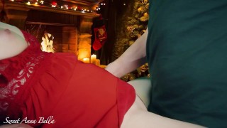 XXXMAS – For Christmas my husband lick my pussy, fuck me hard and cum on my clothes, What else ?