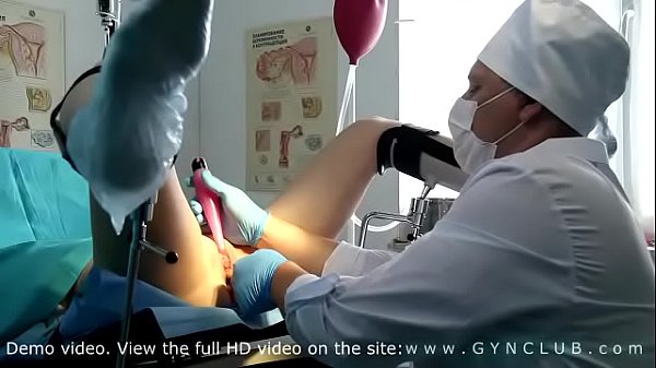 Girl examined at a gynecologist’s – stormy orgasm