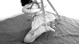 Kinktober day 11: FIGGING KINK – Tied up and cumming with Ginger root inside her ass: Bdsmlovers91