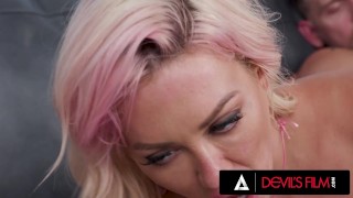 DEVILS FILM – Hottie Adira Allure Has Fun Fucking Two Bisexual Men In Steamy Threesome