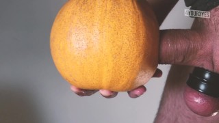 I fucked the slutty pumpkin on Halloween, including some dirty talk.
