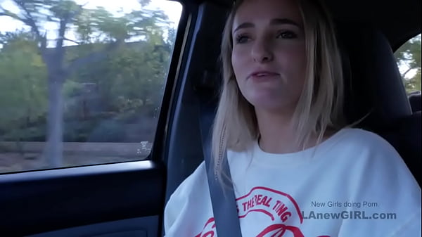 Hot Blonde teen teases cock at her best at her audition