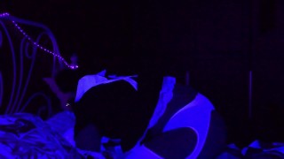 Neon Kitty Maid Ready to Serve~