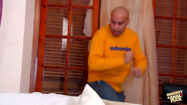 Before swallowing his cum the skinny blonde allowed him to drill her tight ass