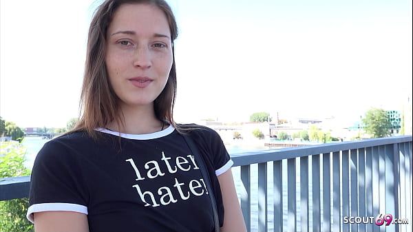 GERMAN SCOUT – Small Tits Fitness Model Mina K seduce to Casting Fuck at Lost Place Berlin