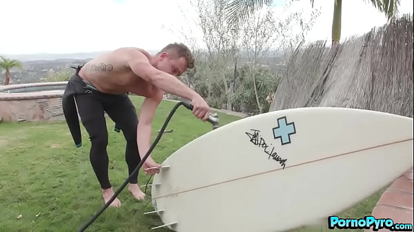 Ebony Babe Cecilia Lion Fucks Hot White Surfer’s Cock