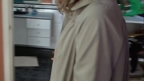 58-year-old Latina stepmother opens her dress and exhibits herself erotically