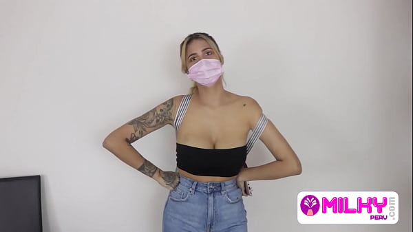 Beautiful Latina with big tits cleans my house and my cock