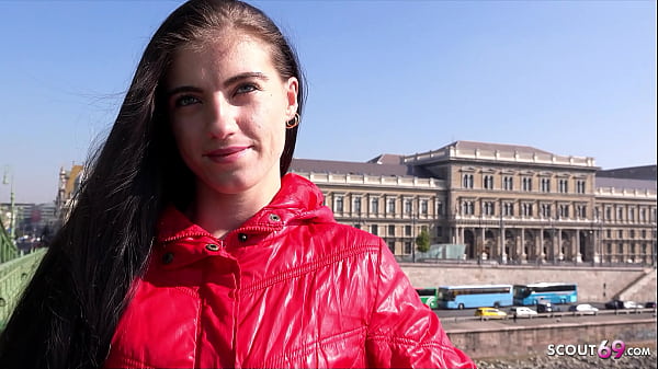 GERMAN SCOUT – Skinny Tall Teen Lana Lenani with long legs and Hair at Casting Fuck