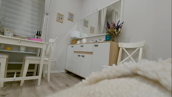 Hot sexy French Blonde in Porn Casting with her Tennis Skirt to do some House Work