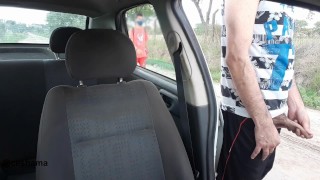 Peeing And Cumming While Men Passing By…