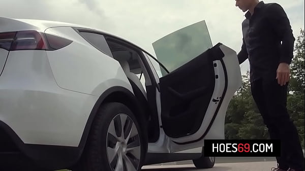 Beautiful blonde Shalina Devine wearing sexy lingerie seduces two studs in a threesome