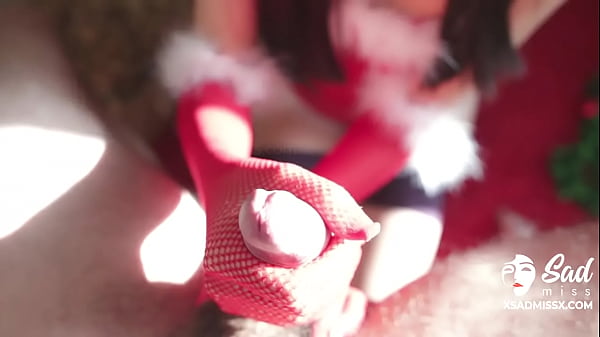Handjob from SadMiss, the super-fucking-hot Asian chick in a snow maid costume, to welcome the new yr – Asian porn!