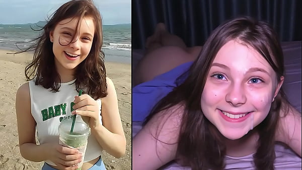 Hooking Up At The Beach – Cutie Makes Him Cum THREE TIMES !