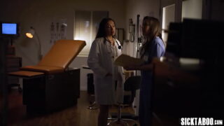 Lesbians Sinn Sage and Vicki Chase making out on duty to relieve stress