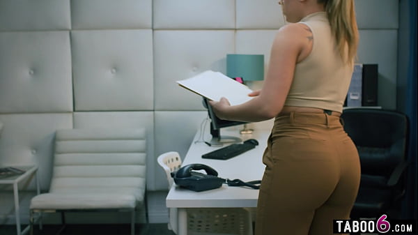 Office lesbian sex with boss Casey Calvert and PA Anna Claire Clouds