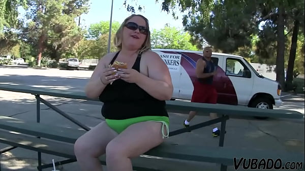 Fat Blonde Enjoys Fucking With A Big Dick