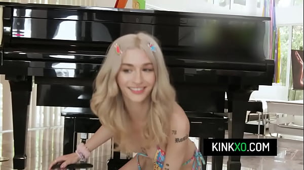 Petite blondie teen Emma Rosie instead of going to the beach she gets pounded by her stepbro