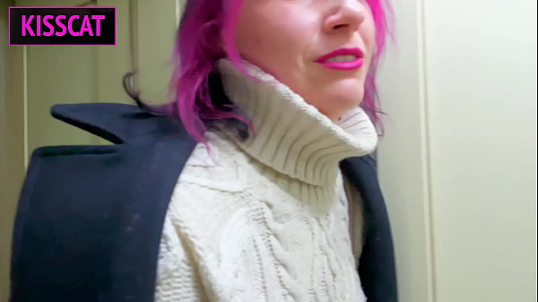 My Neighbor Masturbates on the Train! Russian Student Fucks Public With Stranger