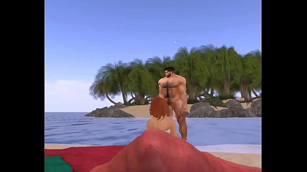 random beach bimbo can’t resist handsome hunk cam heyward