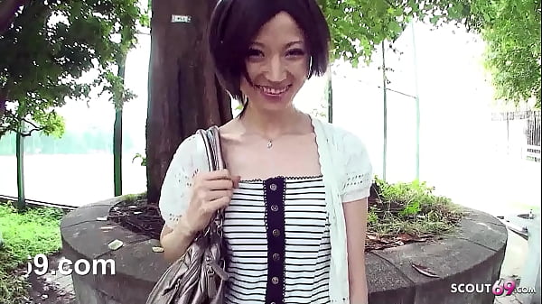 Skinny Japanese Teen tricked to Suck Strangers Dick in Car