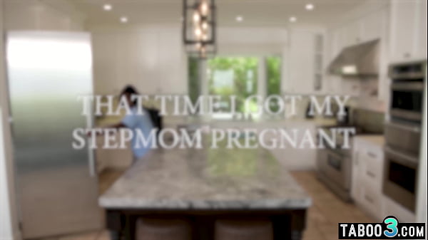 BBC stepson secretly impregnated his blonde mature stepmom Danielle Renae