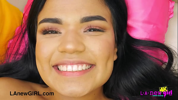 Striking dark-haired model shows her sexy body