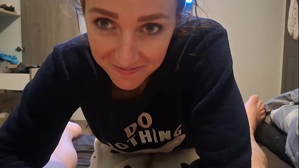 Swallowing Cum After Delicious Blowjob