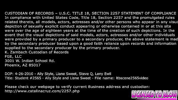 LICENSED TO BLOW – Ally Style Double Fucked 2 Men