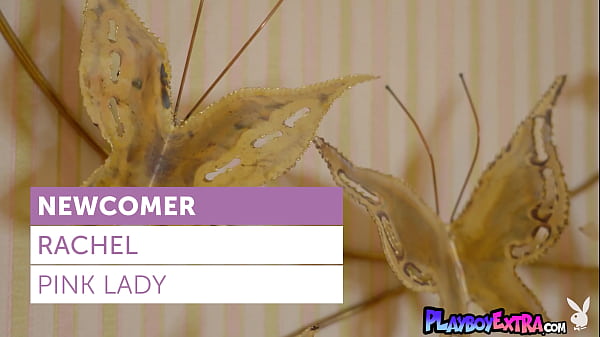 Skinny big boobed blonde teen Rachel presenting a passionate striptease