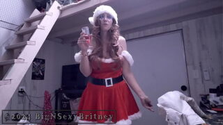 Big N Sexy Britney Goes to the Office Christmas Party, As “Classy Claus”! – Sexy Mrs. Santa/Mrs. Claus, Christmas Cosplay Blowjob and Facial – 5 Minute (Abbreviated) Video