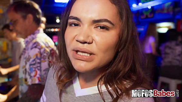 Busty and horny teen brunette girl suck and fuck fat dick at the arcade game center – Naudi Nala, Peter Green