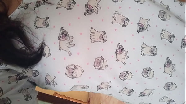 Daring housewife walks around her boss’s house in a skirt without panties