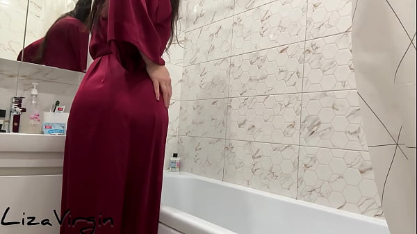 Excitement in the bathroom