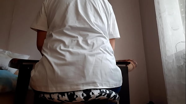 Hot secretary masturbates in office