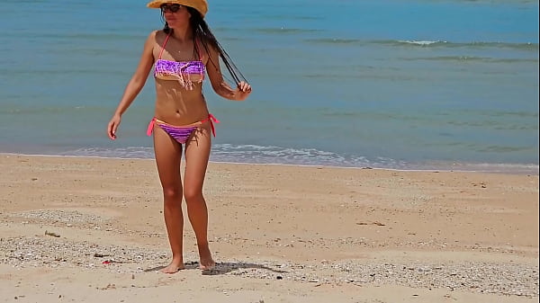 Sexy Hairy Milf Shows Pussy And Asshole And Pisses On Public Beach