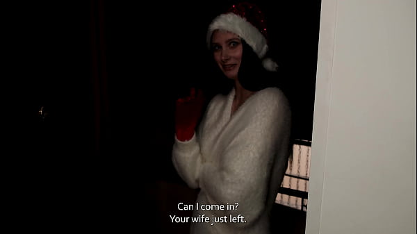 Decided to please the neighbor while his wife was away.