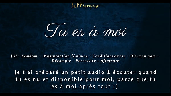 Tu es à moi – French audio porn JOI femdom