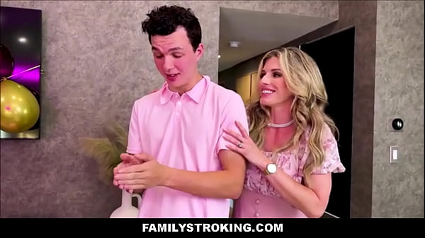 FamilyStroking – Big Tits Stepmom And Skinny Teen Stepdaughter Surprise Threesome For Stepbrother On His Bday – Cory Chase, Claire Roos