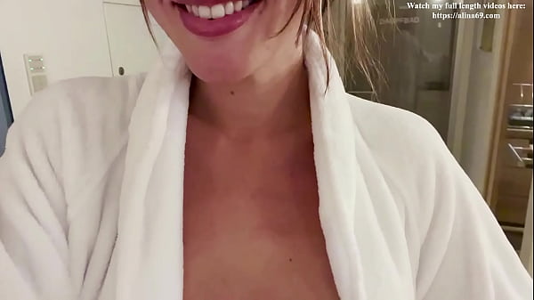 Risky hotel Sauna masturbation (POV   JOI)