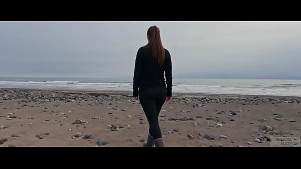 Beautiful Italian babe Silvia Soprano dominated roughly on the beach in Norway in a cinematic adventure, with hard slapping, spitting, and kinky play