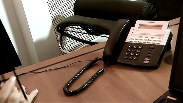 Blonde Secretary Fucks The Big Boss On His Desk Through Her Fishnets