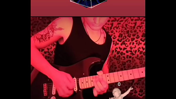 Italian boy playing guitar male love music rock