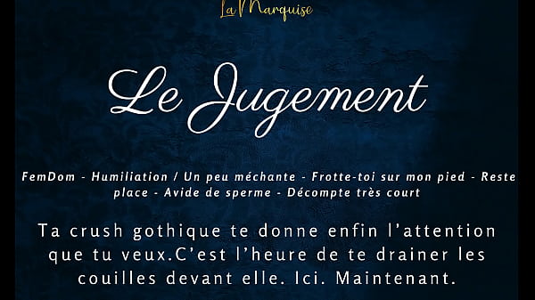 Le Jugement – French JOI Goth gf