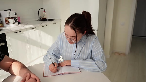 Fucked a young teacher straight during class on her desk.