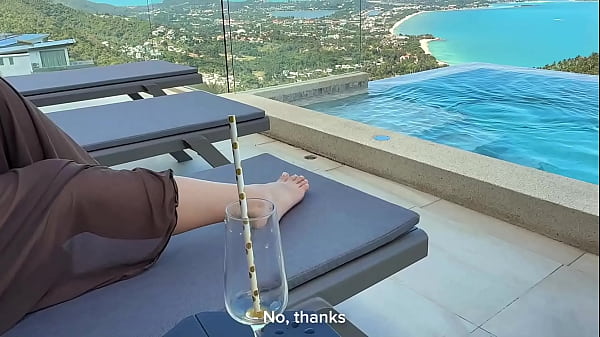 Fucking The Barmaid Behind The Bar On Vacation At The All Inclusive Hotel