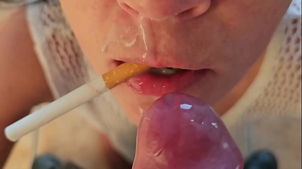 Smoking after BlowJob with Cum in My Mouths