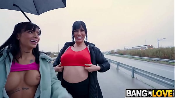 Yenifer and Athenea Ride Emilio’s Huge Cock in Outdoor Threesome!